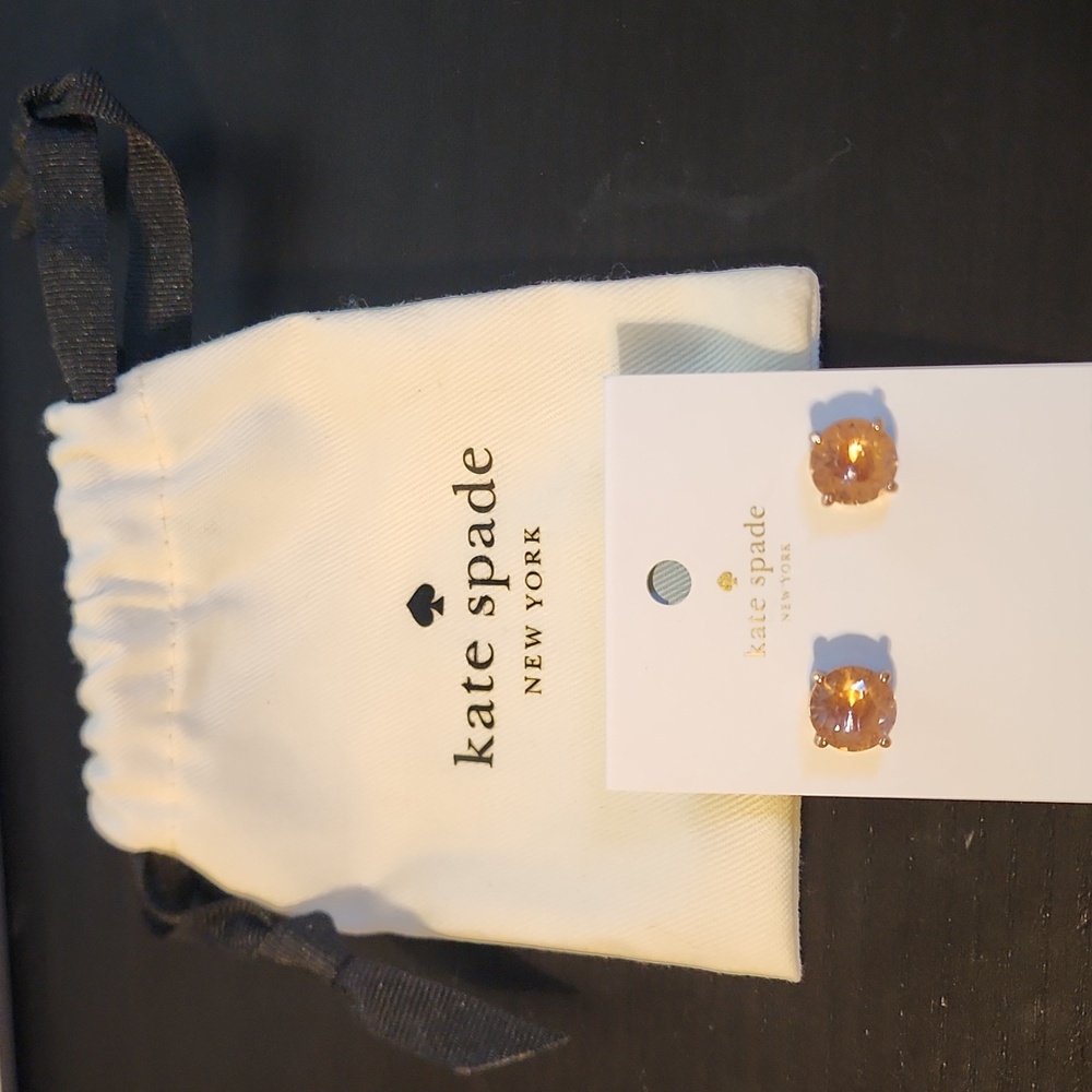 Kate Spade rose gold studs